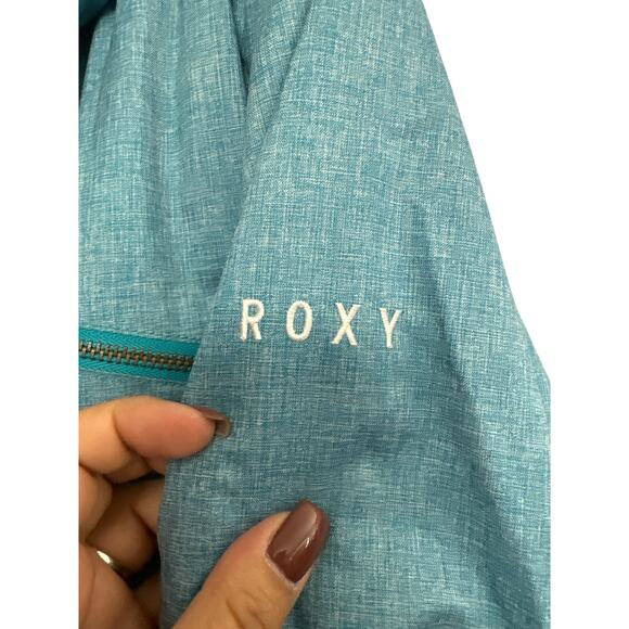 Roxy Women Teal Snow Jacket - Picture 9 of 12